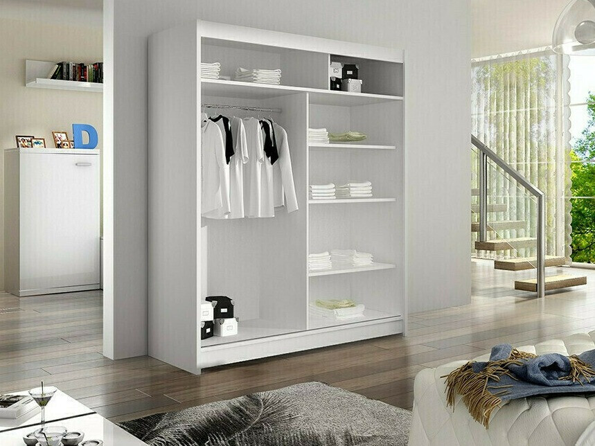 Armadio Closico Vastor II (Nero + Rovere Artisan)