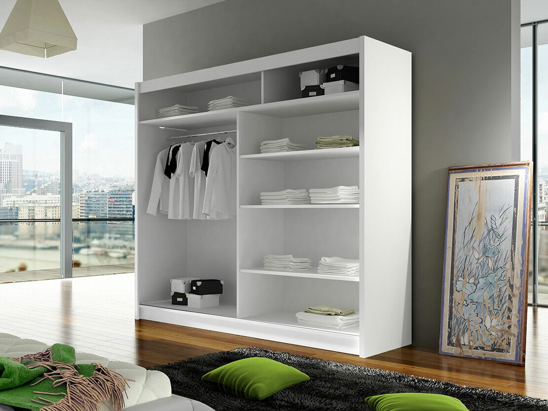 Armadio Closico Cavaris II (Bianco + Rovere Artisan)