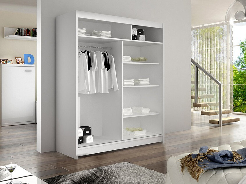 Armadio Closico Vastor III (Bianco + Rovere Artisan)