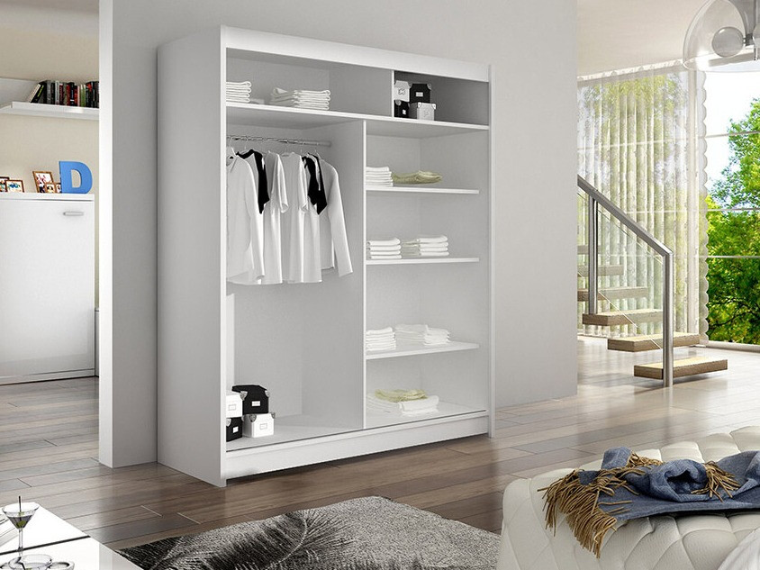 Armadio Closico Vastor III (Nero + Rovere Artisan)