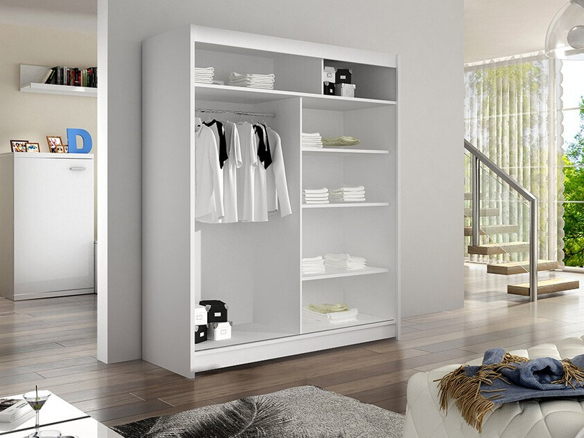 Armadio Closico Vastor IV (Bianco + Rovere Artisan)