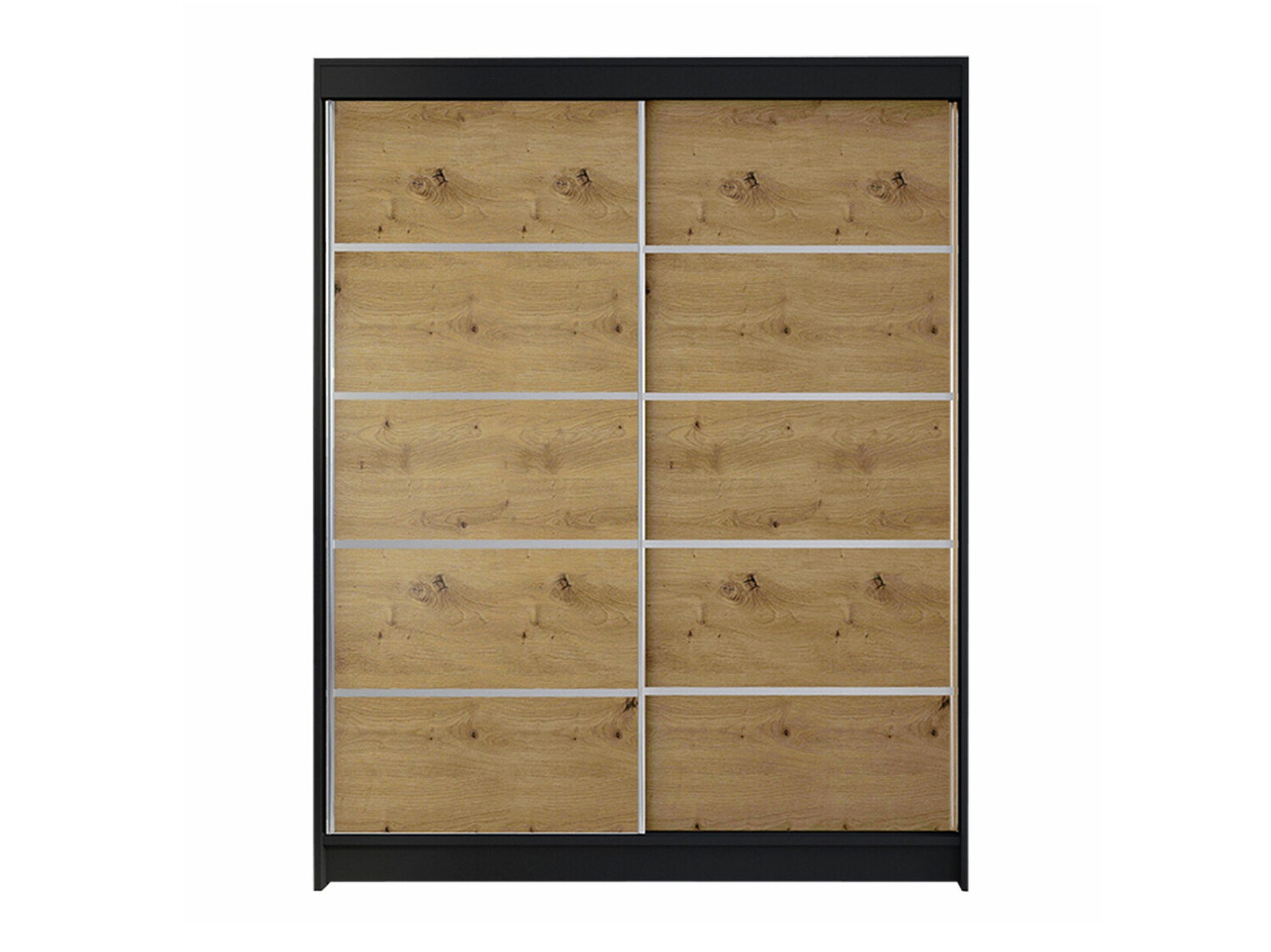 Armadio Closico Vastor IV (Nero + Rovere Artisan)