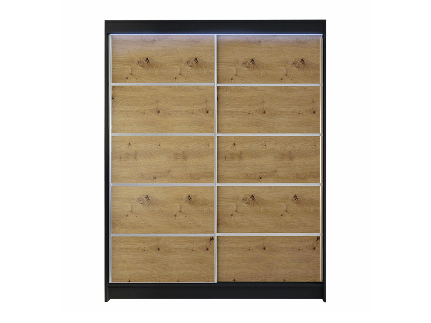 Armadio Closico Vastor IV (Nero + Rovere Artisan)