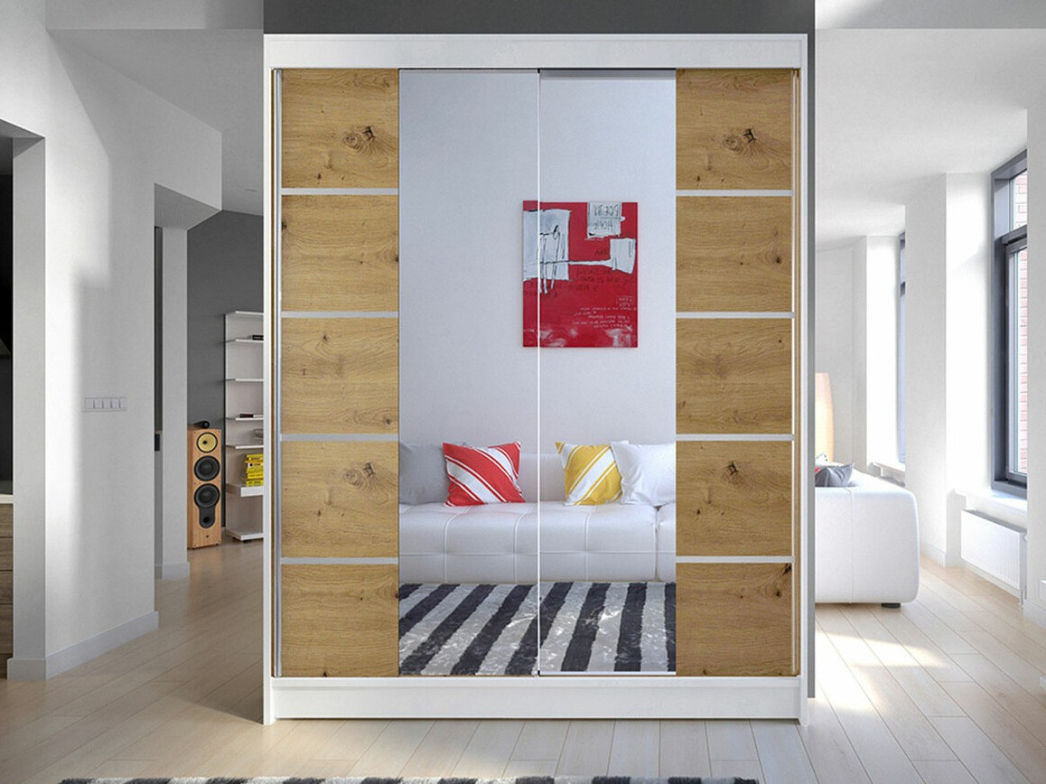 Armadio Closico Vastor V (Bianco + Rovere Artisan)