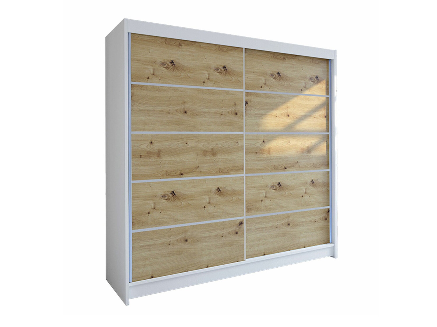Armadio Closico Cavaris IV (Bianco + Rovere Artisan)