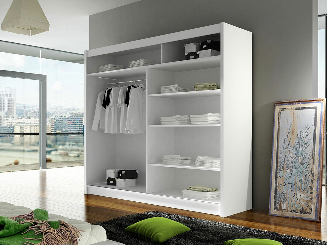 Armadio Closico Cavaris IV (Bianco + Rovere Artisan)