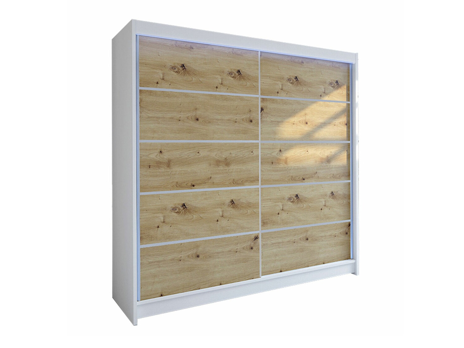 Armadio Closico Cavaris IV (Bianco + Rovere Artisan)