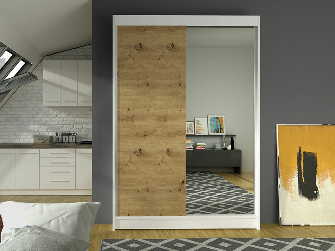 Armadio Closico Salvor I (Bianco + Rovere Artisan)