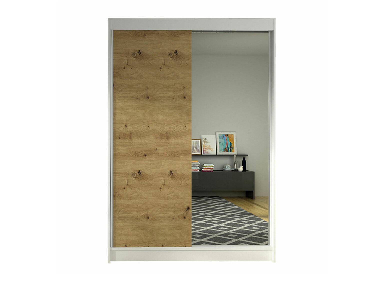 Armadio Closico Salvor I (Bianco + Rovere Artisan)