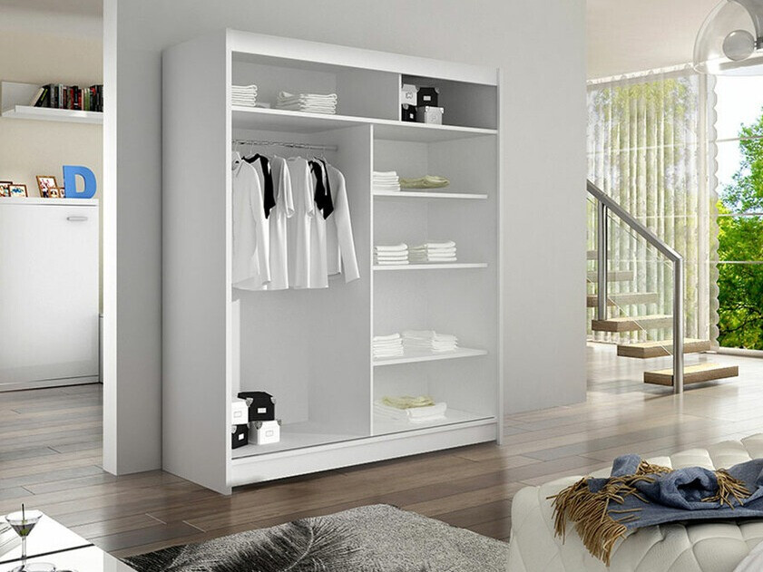 Armadio Closico Salvor IV (Bianco + Rovere Artisan)