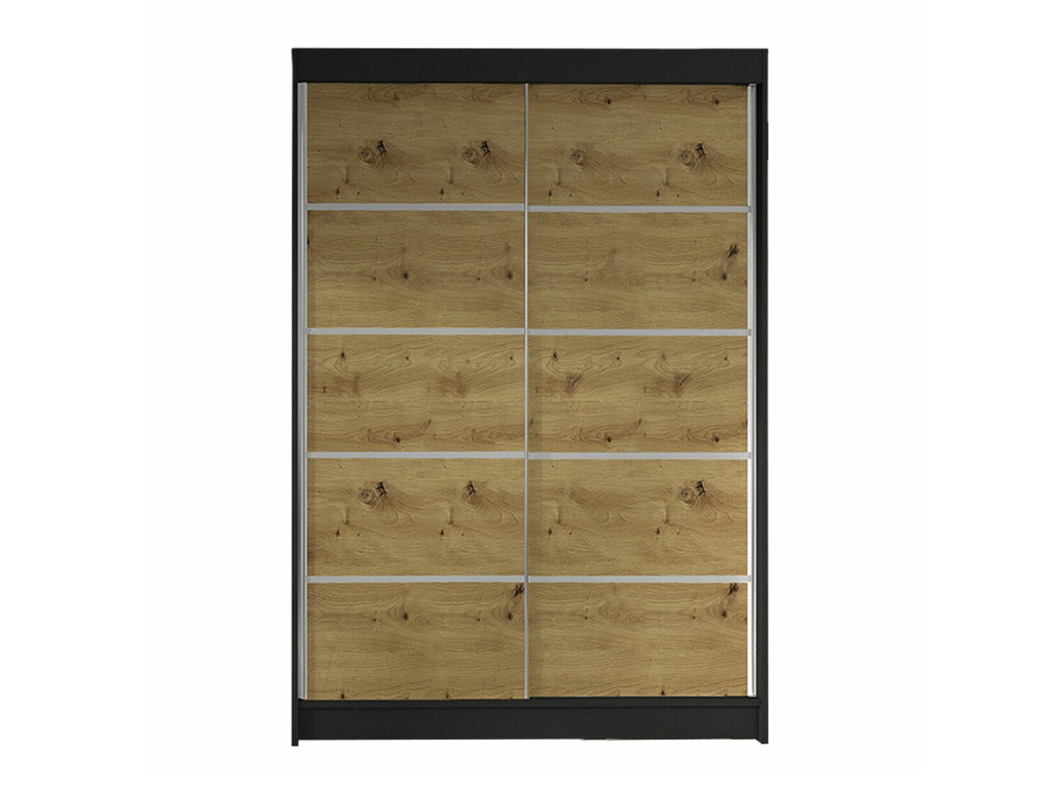 Armadio Closico Salvor IV (Nero + Rovere Artisan)