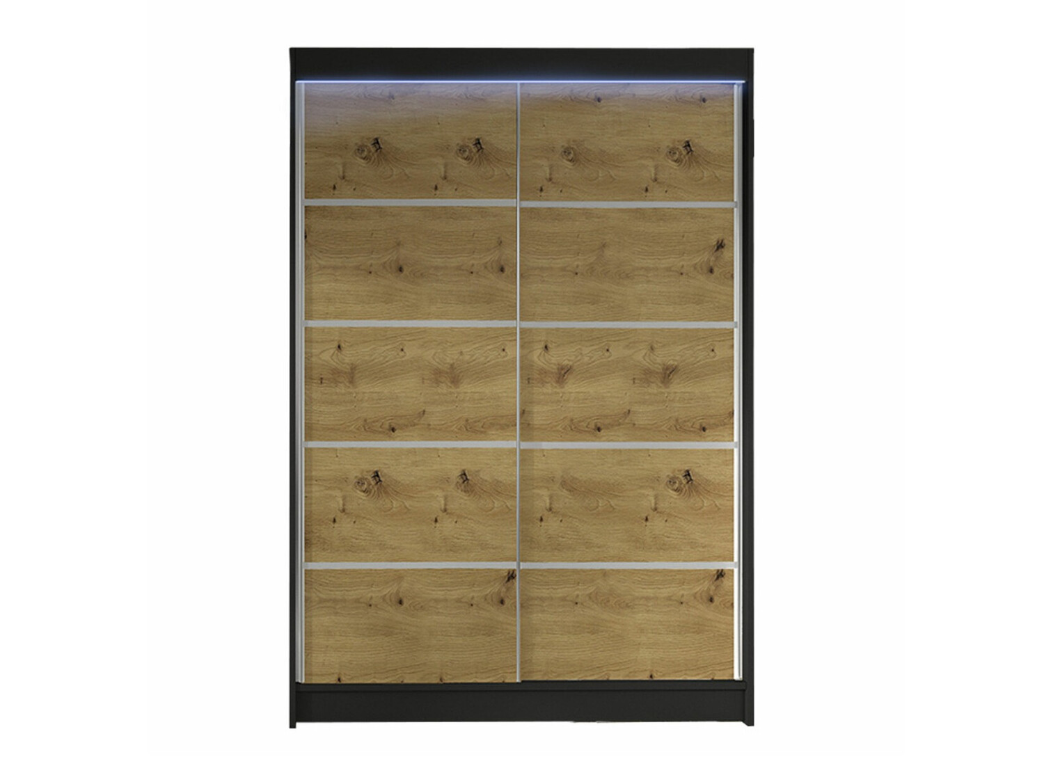 Armadio Closico Salvor IV (Nero + Rovere Artisan)