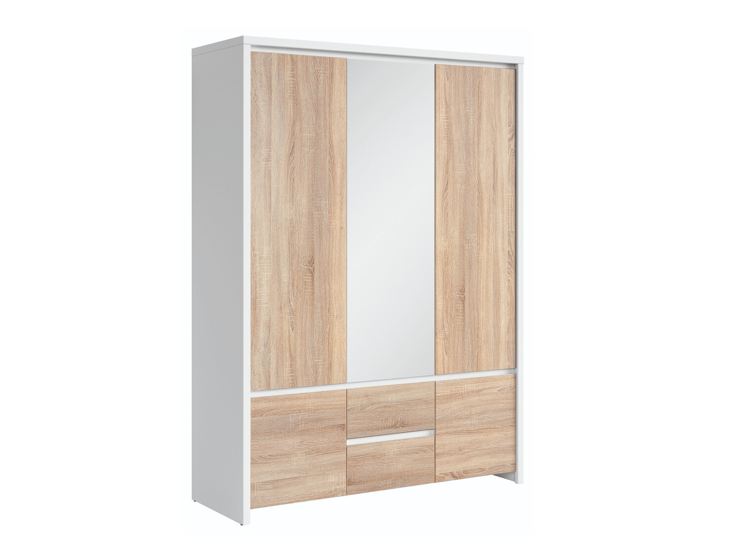 Armadio Nolroma 118 (Bianco + Sonoma quercia)