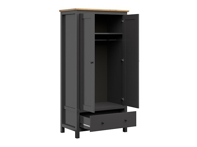 Armadio Sordoro 119 (Grafite + Rovere Artisan)