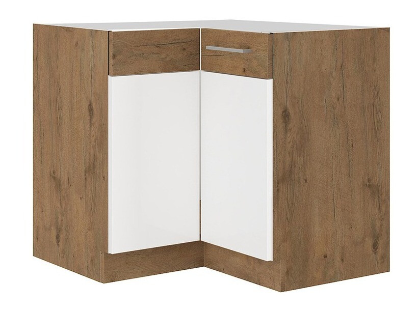 Mobile ad angolo componibile Wood White 128