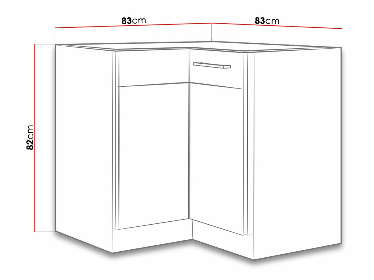 Mobile ad angolo componibile Wood White 128