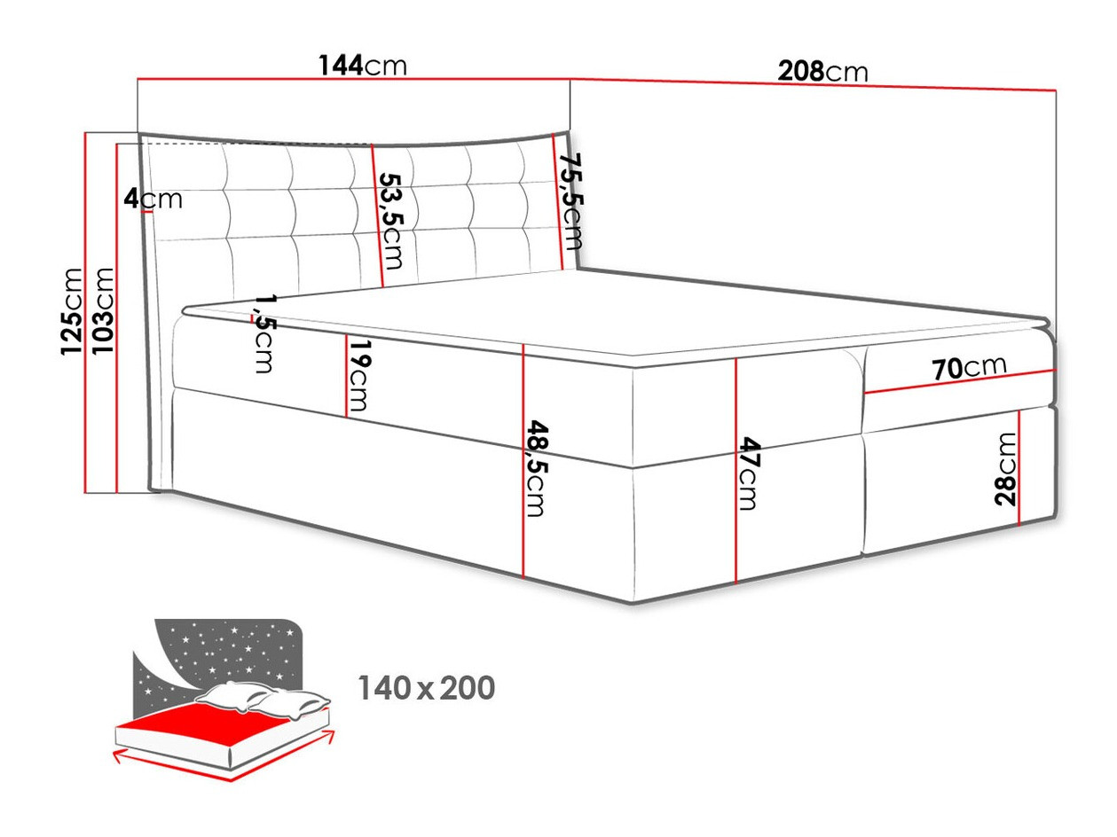 Letto continentale Insula (Kronos 01)