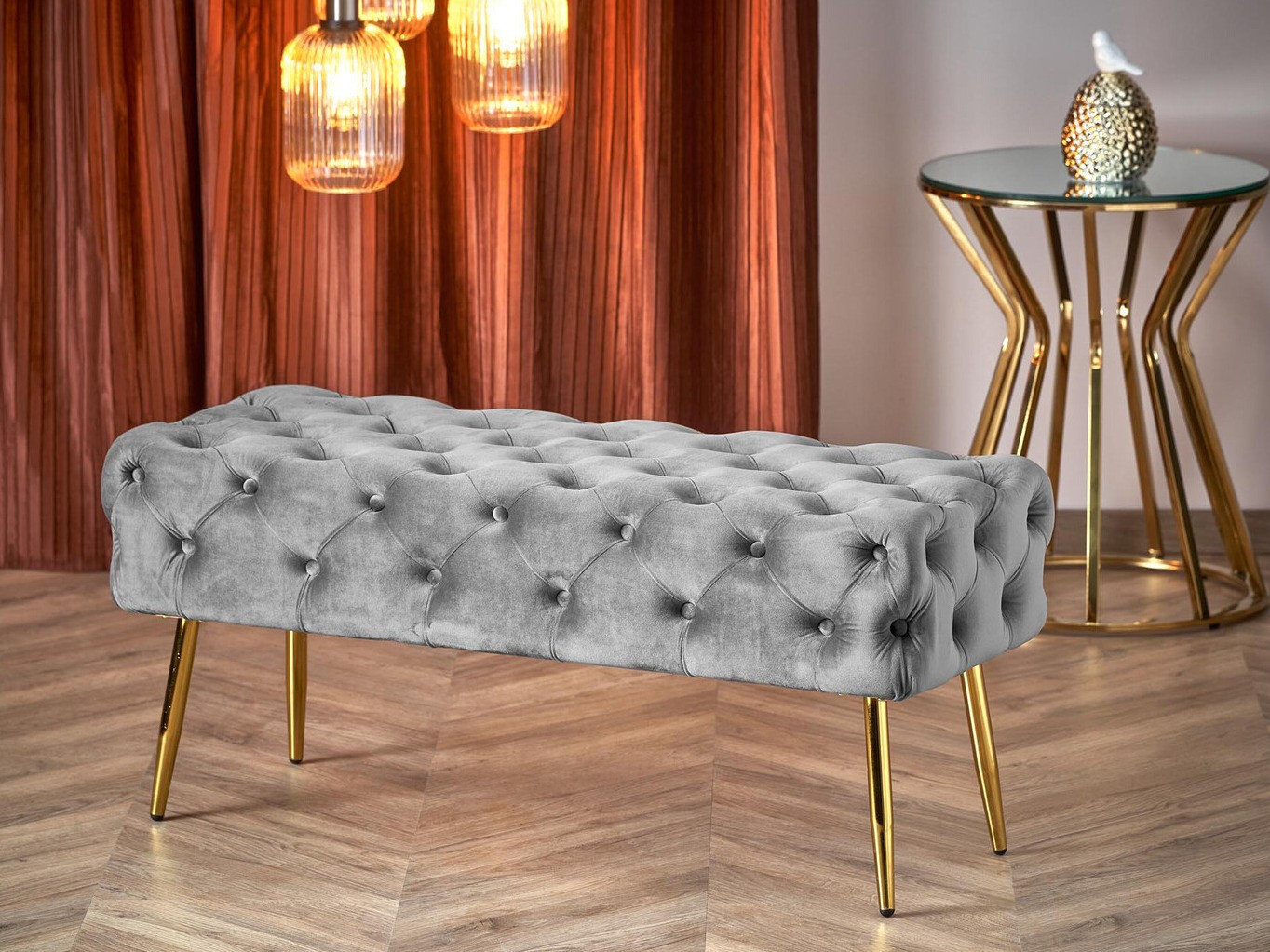 Panca imbottita Houston 1252 (Grigio)