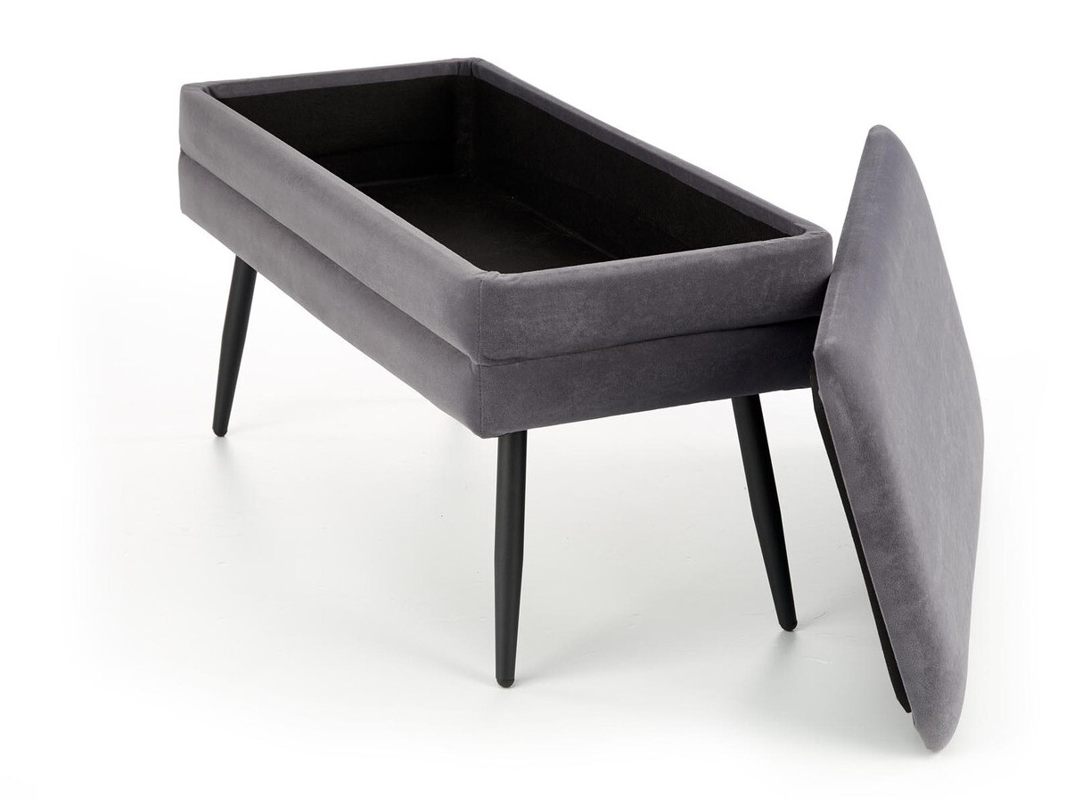 Panca imbottita Houston 1255 (Grigio + Nero)