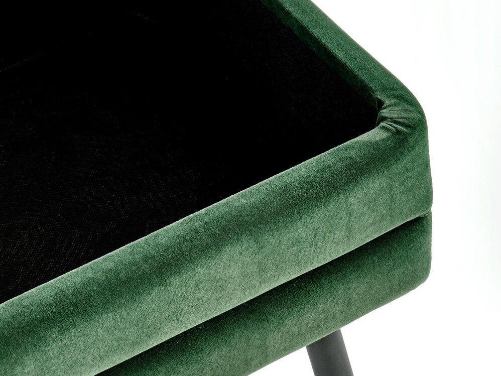 Panca imbottita Houston 1255 (Verde scuro + Nero)