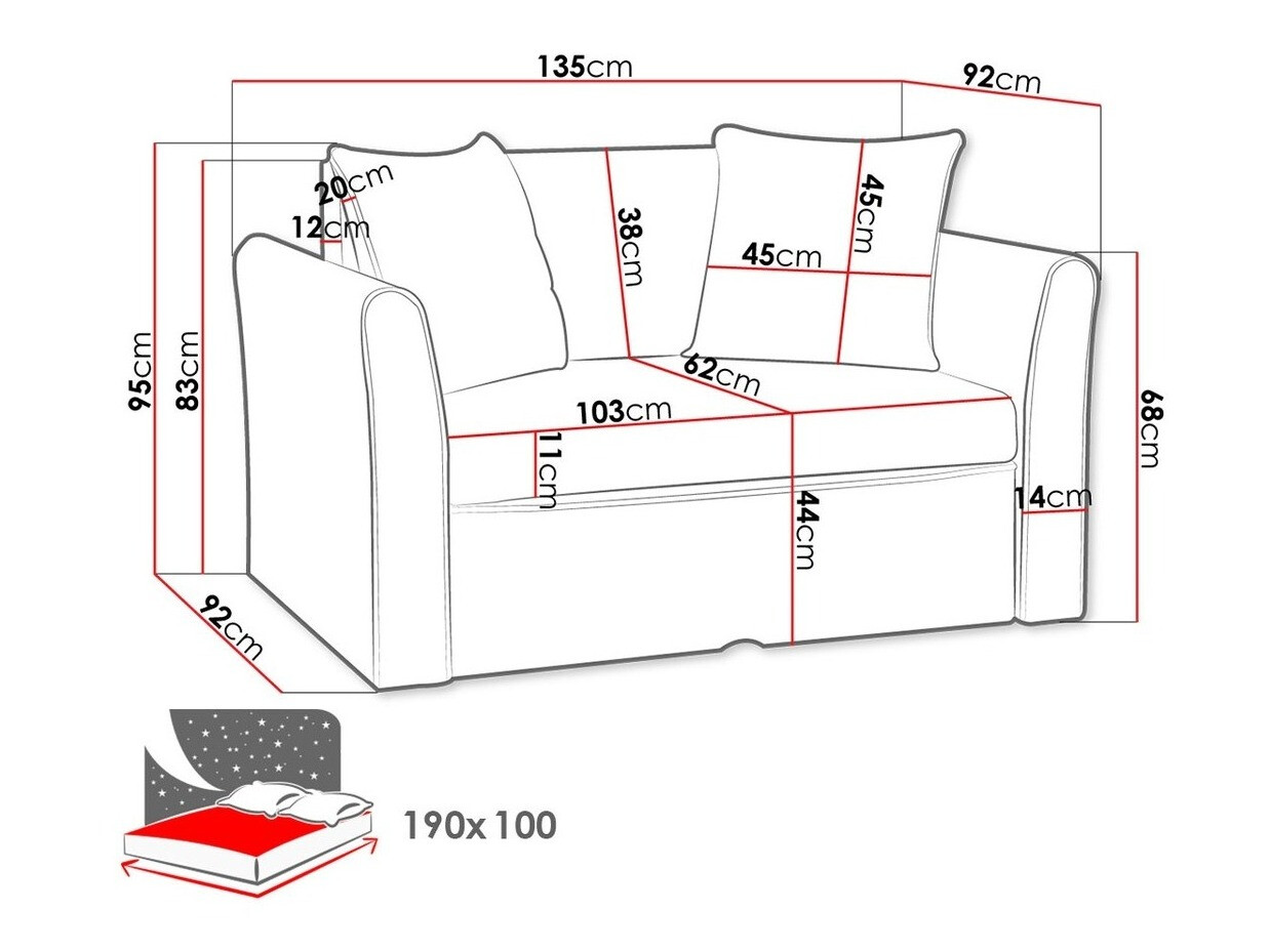 Divano letto Carlsbad 101 (Ranger 11 + Ranger 10)
