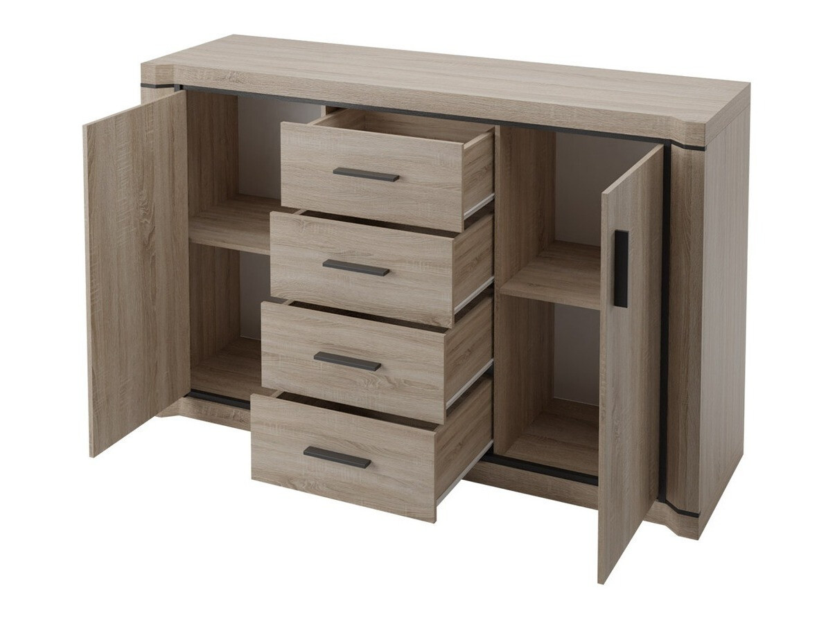 Set mobili soggiorno Lorelie 123 (Tartufo quercia)