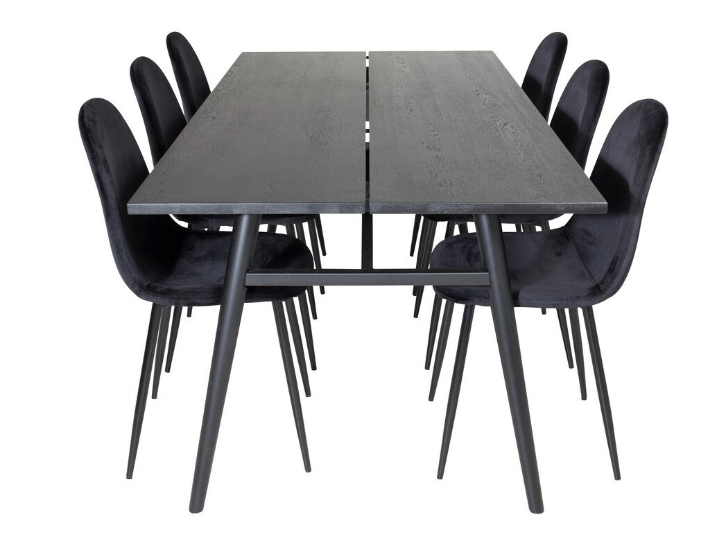 Set sala da pranzo Dallas 1786 (Nero)