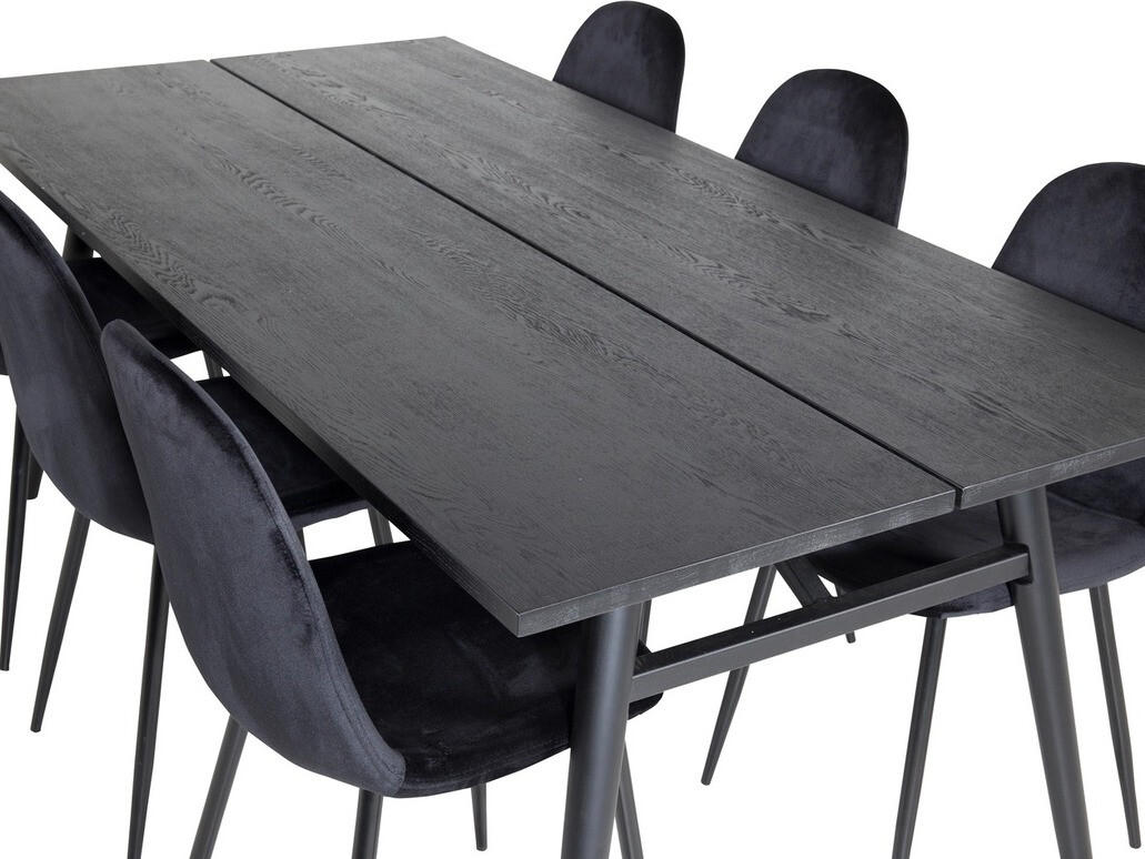 Set sala da pranzo Dallas 1786 (Nero)