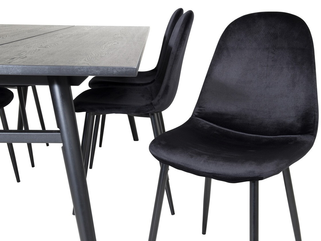 Set sala da pranzo Dallas 1786 (Nero)