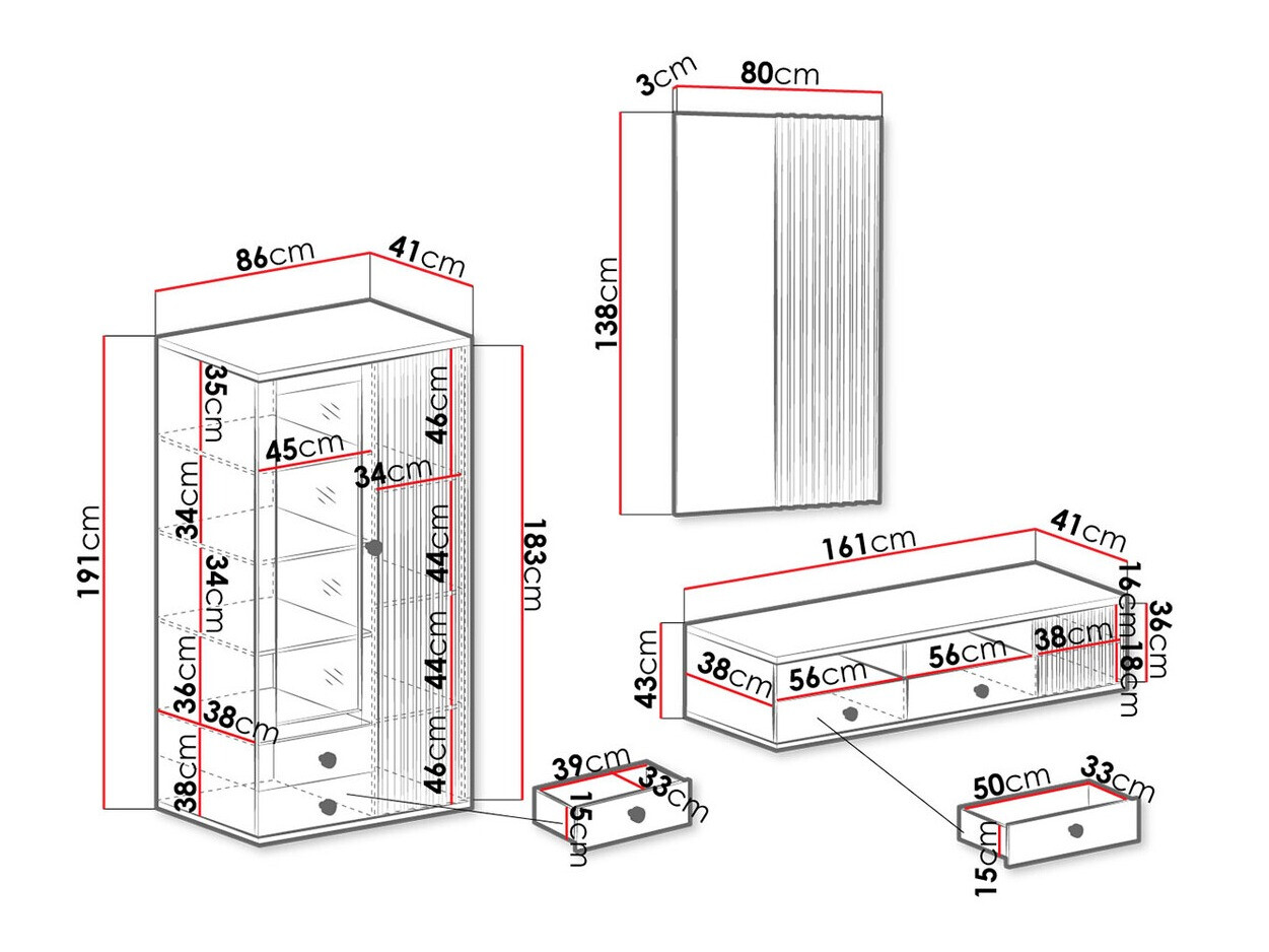 Parete attrezzata Venmava 111