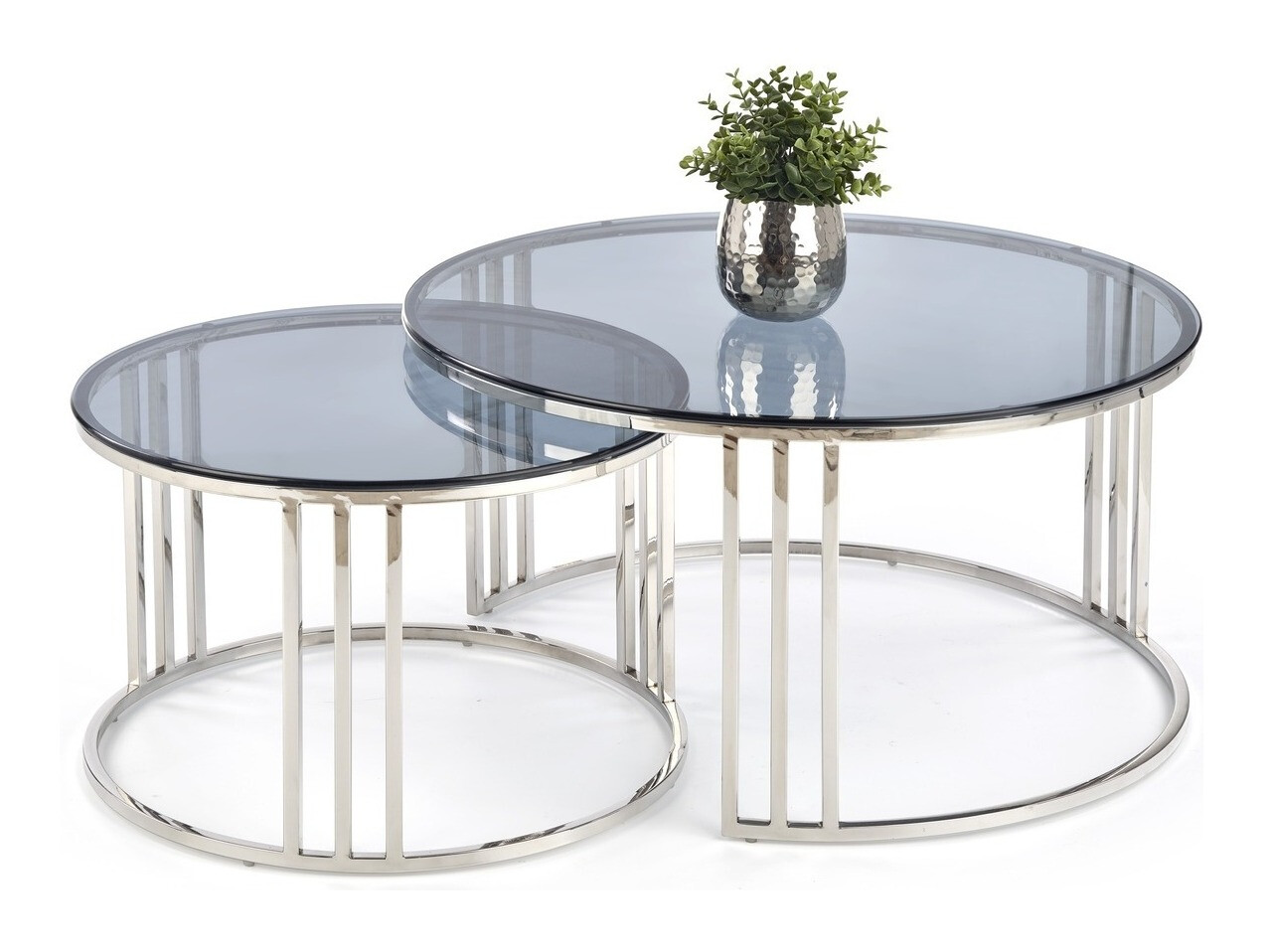 Set tavolino da caffè Houston 1503 (Argento)