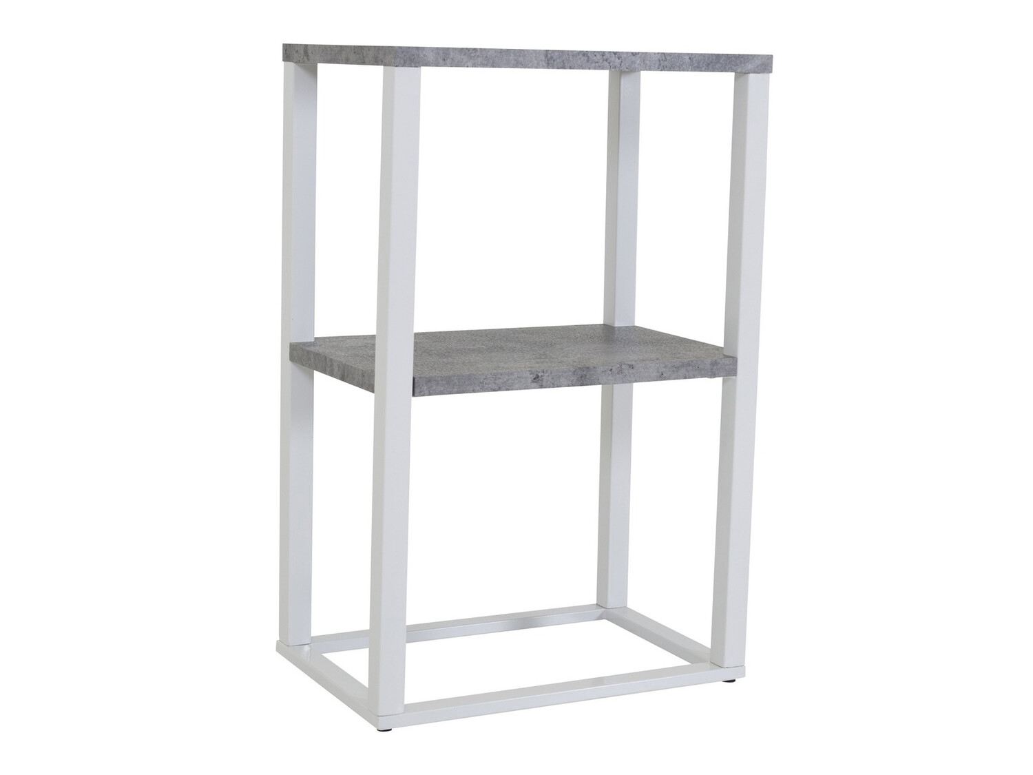 Tavolino Dallas 260 (Calcestruzzo + Bianco)