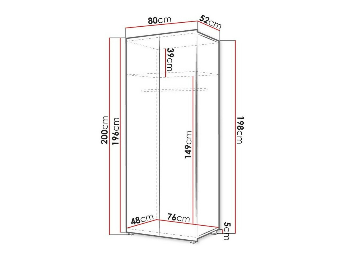 Armadio Tivdalu 125 (Quercia dorata)