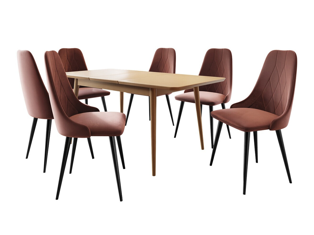 Set sala da pranzo Racine 125 (Marrone)