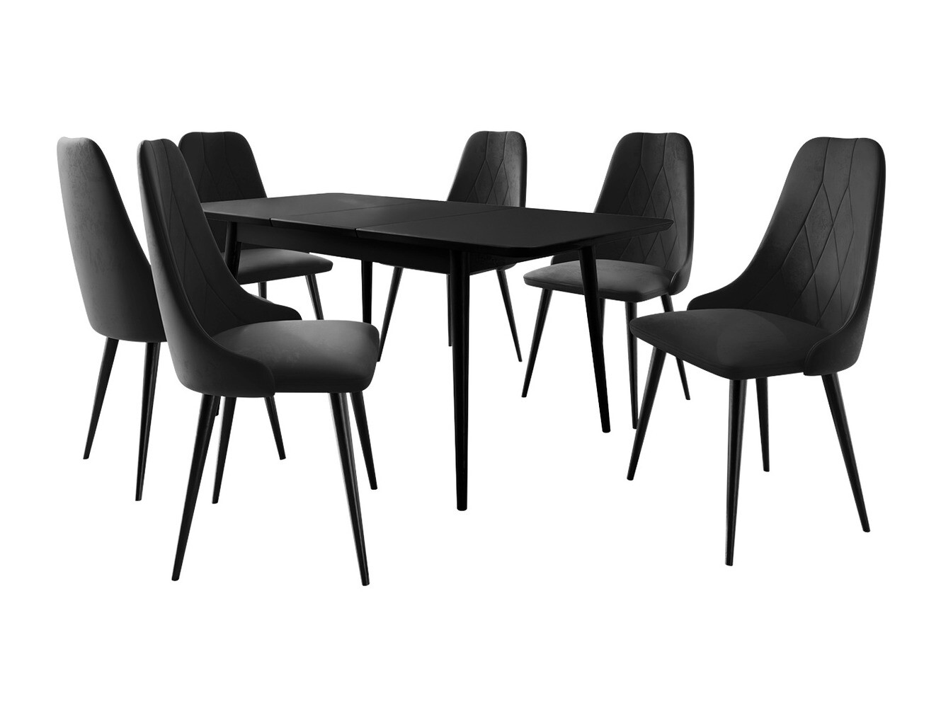 Set sala da pranzo Racine 125 (Nero)