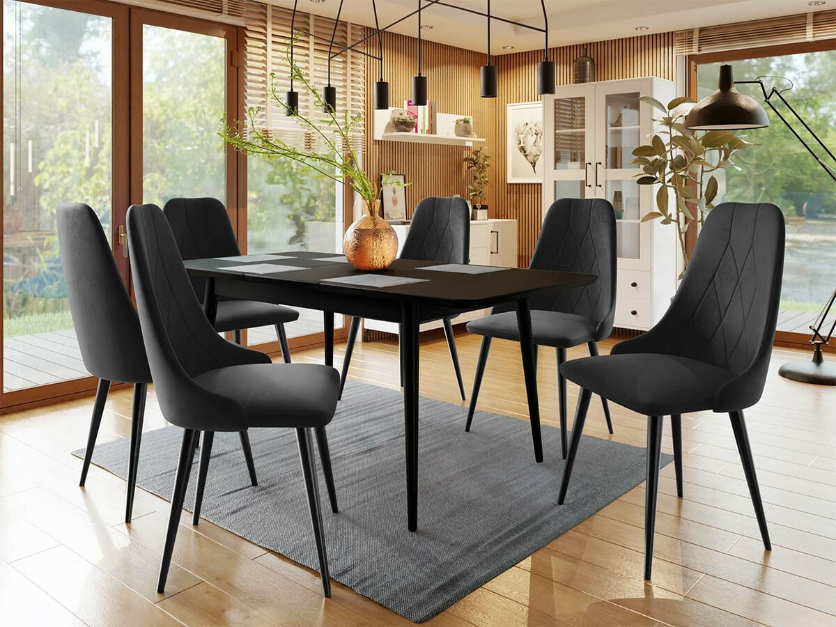 Set sala da pranzo Racine 125 (Nero)