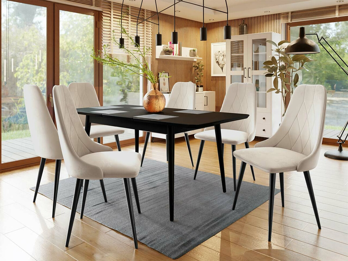 Set sala da pranzo Racine 125 (Nero)