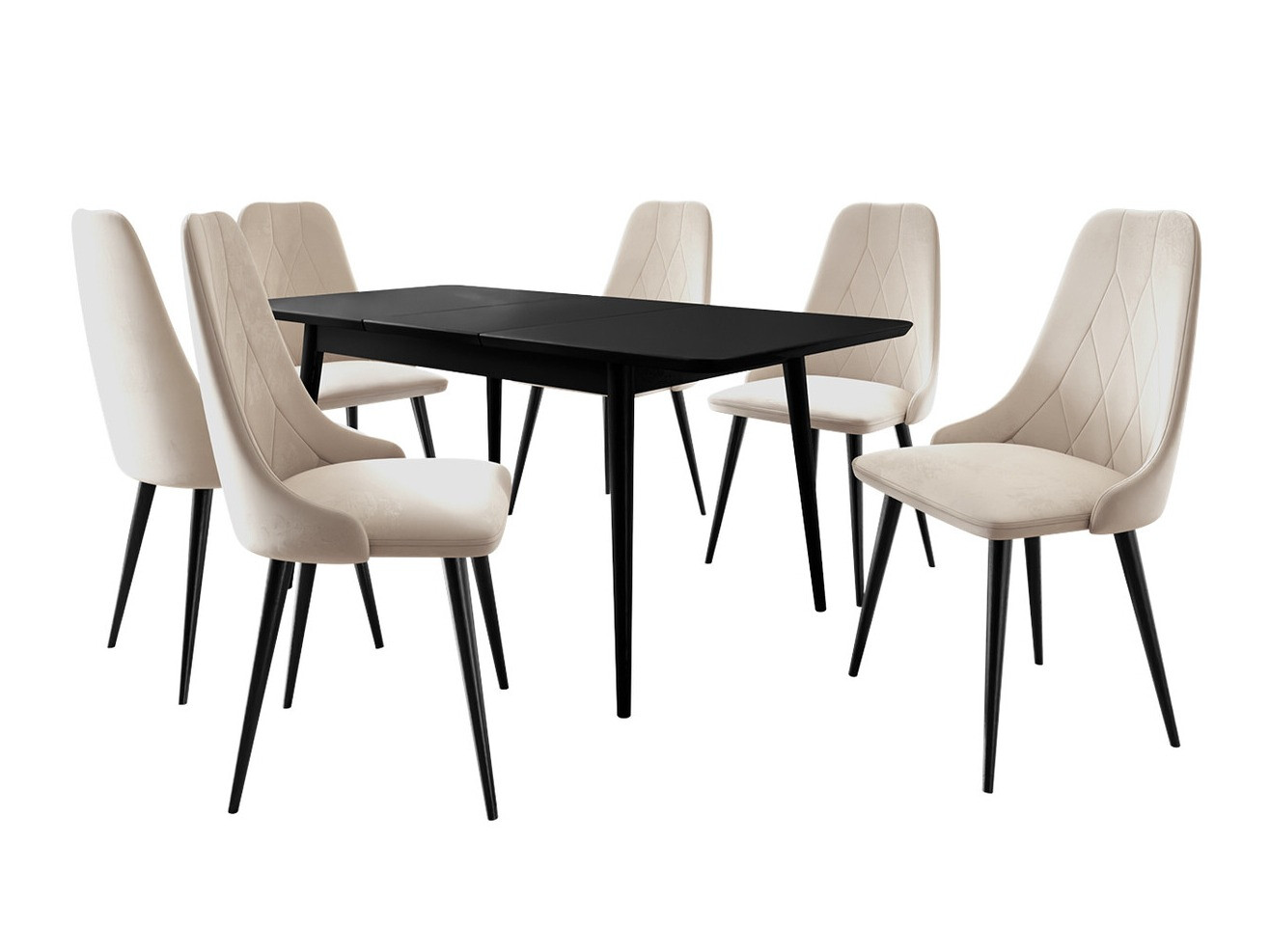 Set sala da pranzo Racine 125 (Nero)