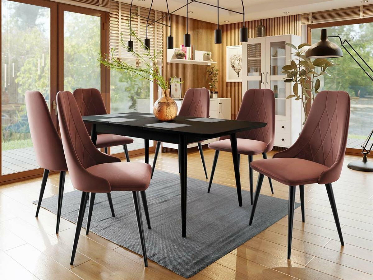 Set sala da pranzo Racine 125 (Nero)