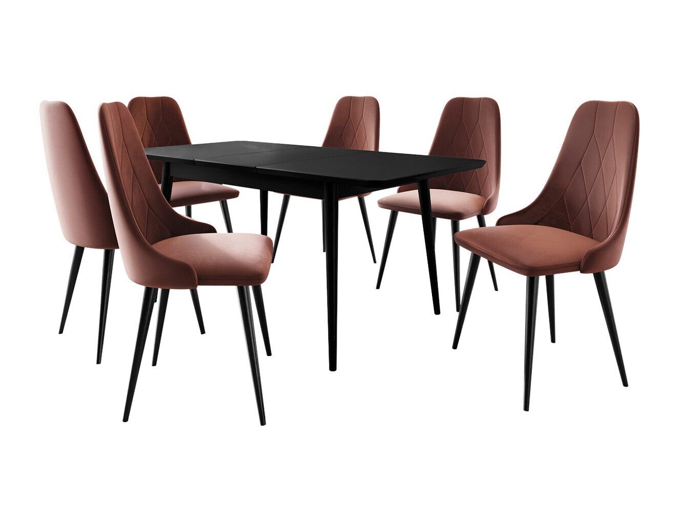 Set sala da pranzo Racine 125 (Nero)