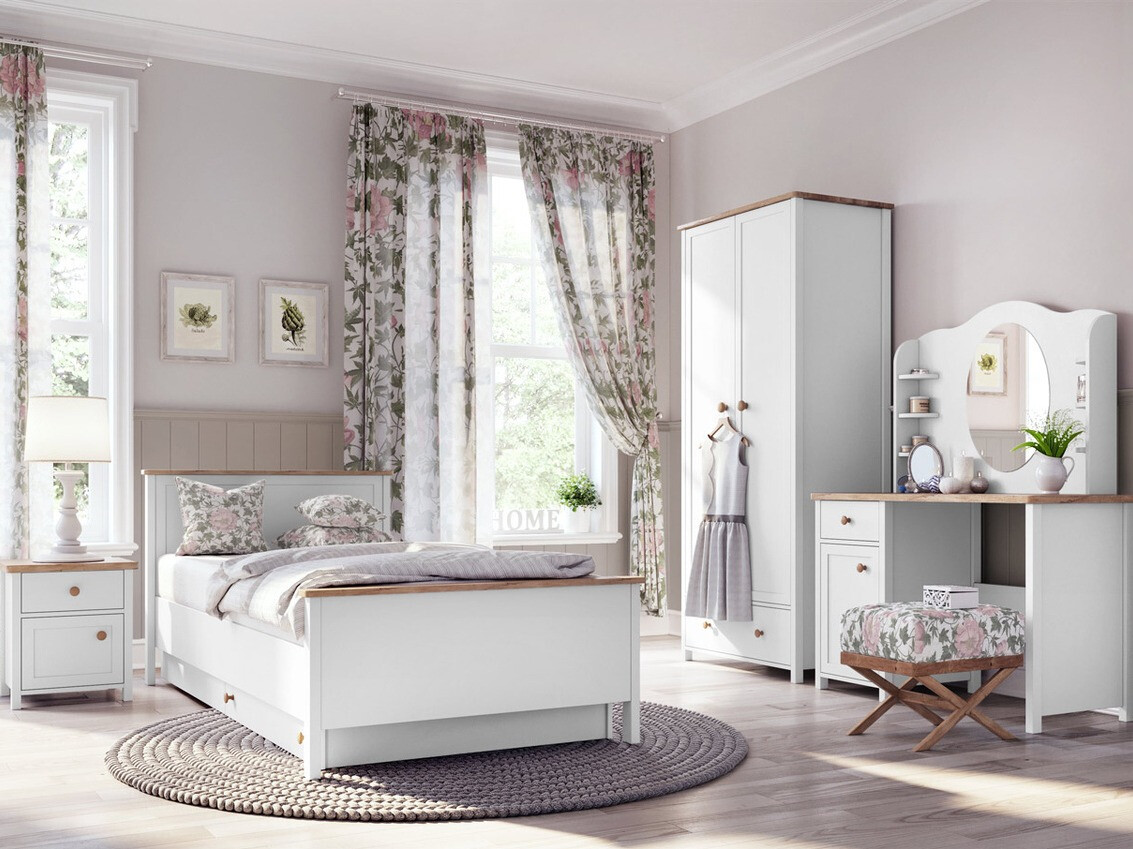 Armadio Romelbo 145 (Bianco + Quercia)