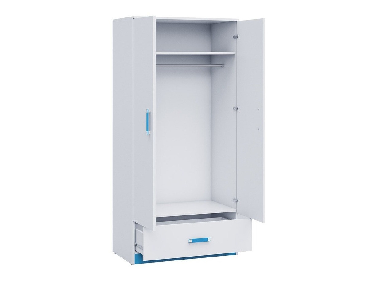 Armadio Sorviru 103 (Bianco + Fucsia)