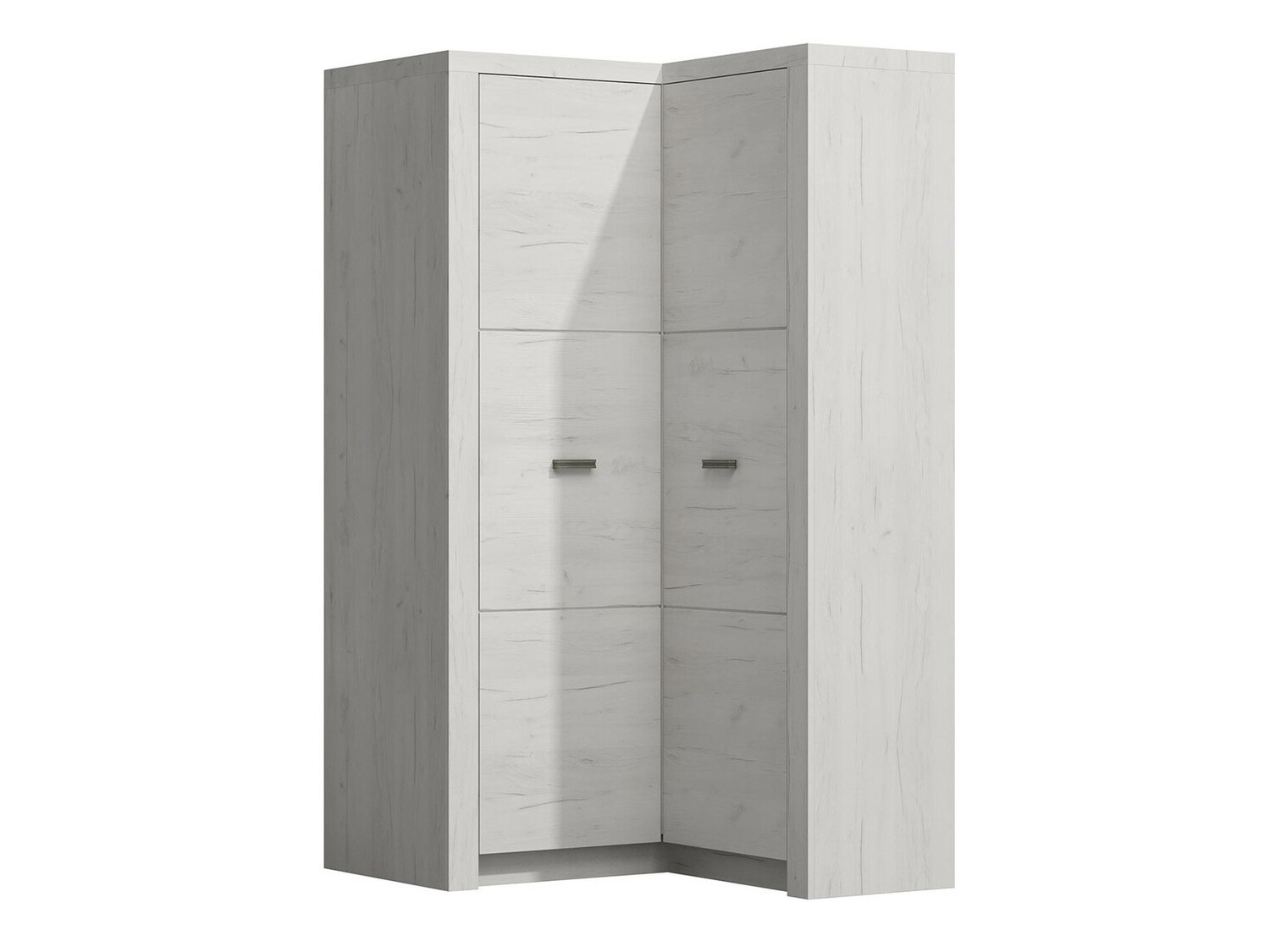 Armadio ad angolo Serfeno 110 (Bianco artigianale)