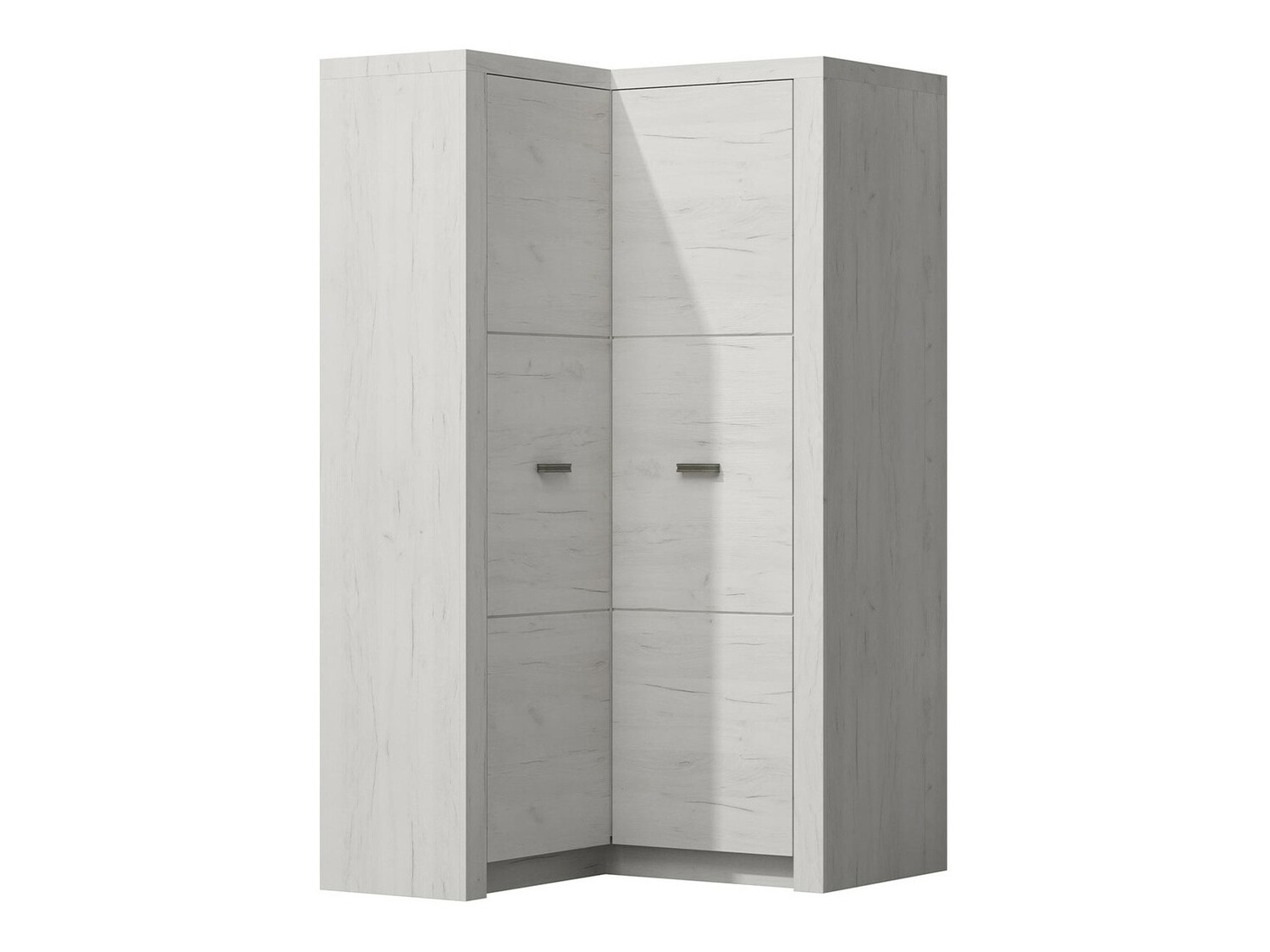 Armadio ad angolo Serfeno 111 (Bianco artigianale)