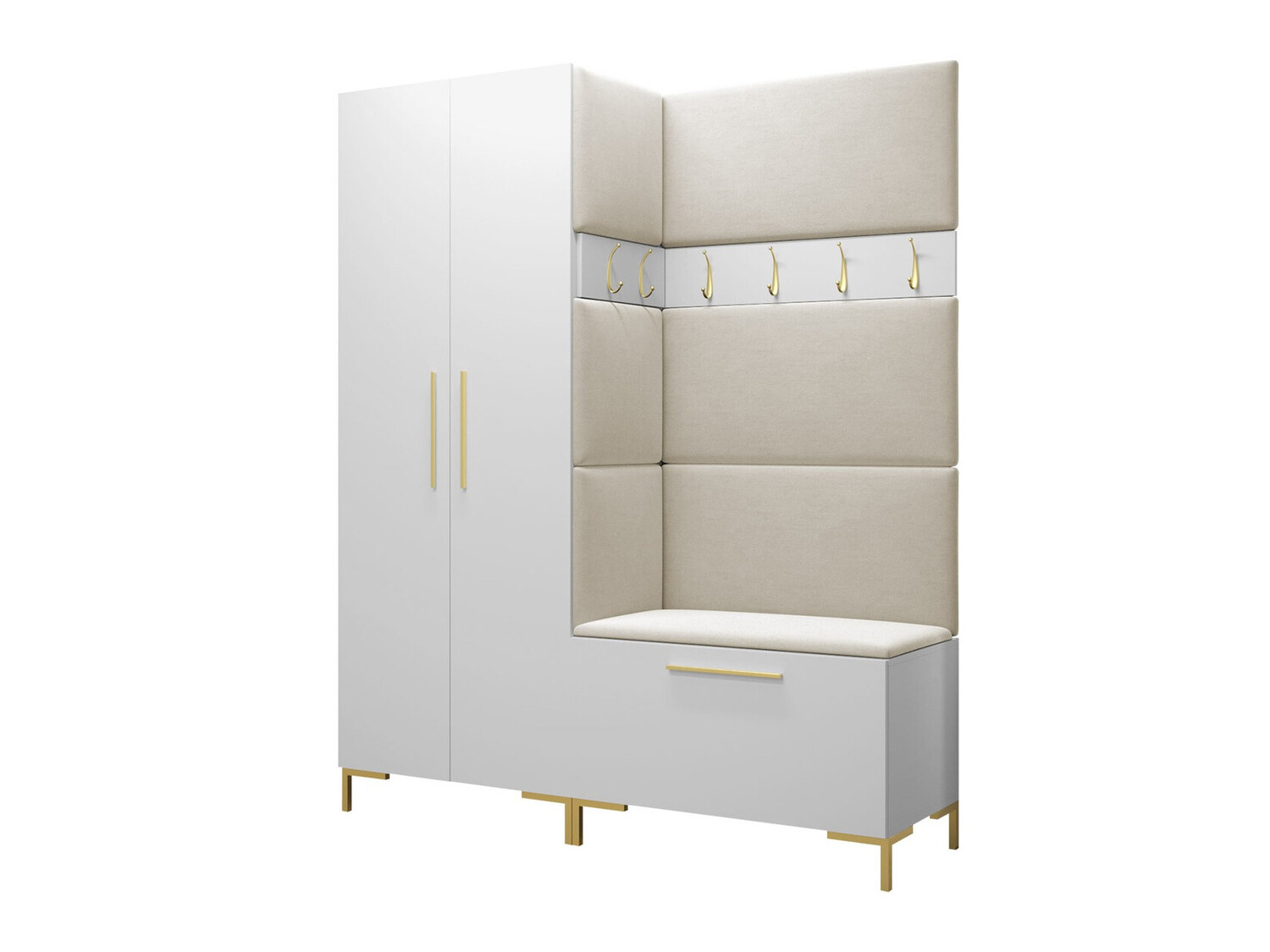 Set arredo da corridoio Nomal I (Bianco)