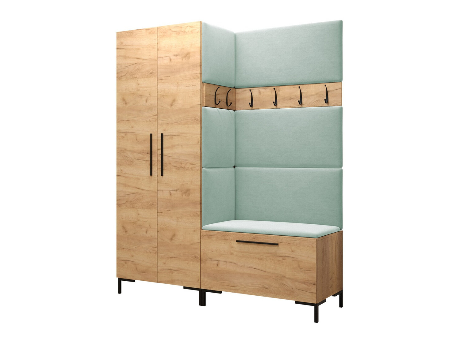 Set arredo da corridoio Nomal I (Craft quercia)