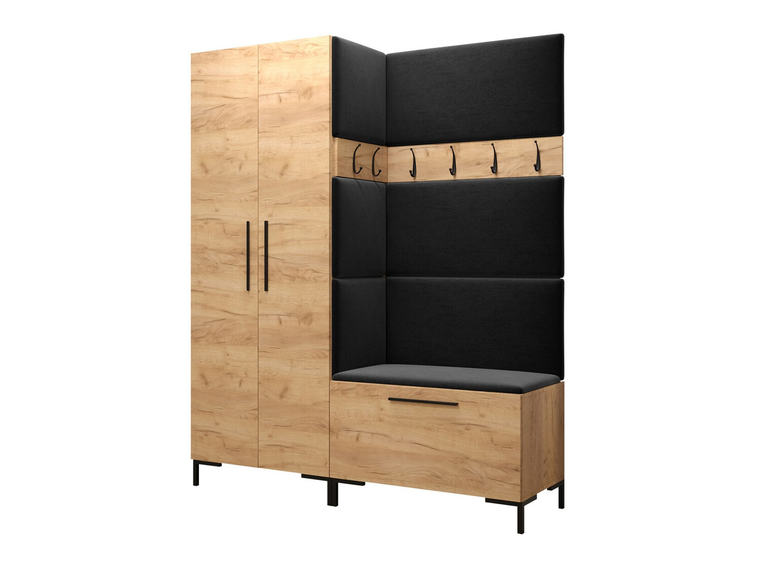 Set arredo da corridoio Nomal I (Craft quercia)
