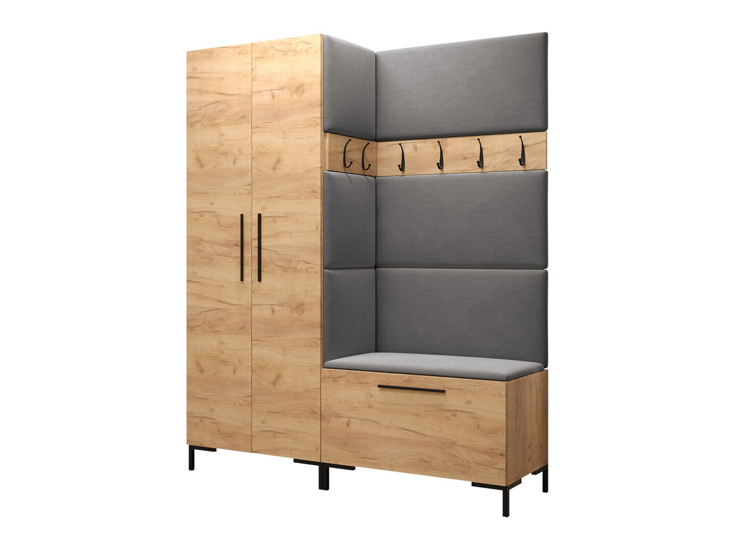 Set arredo da corridoio Nomal I (Craft quercia)