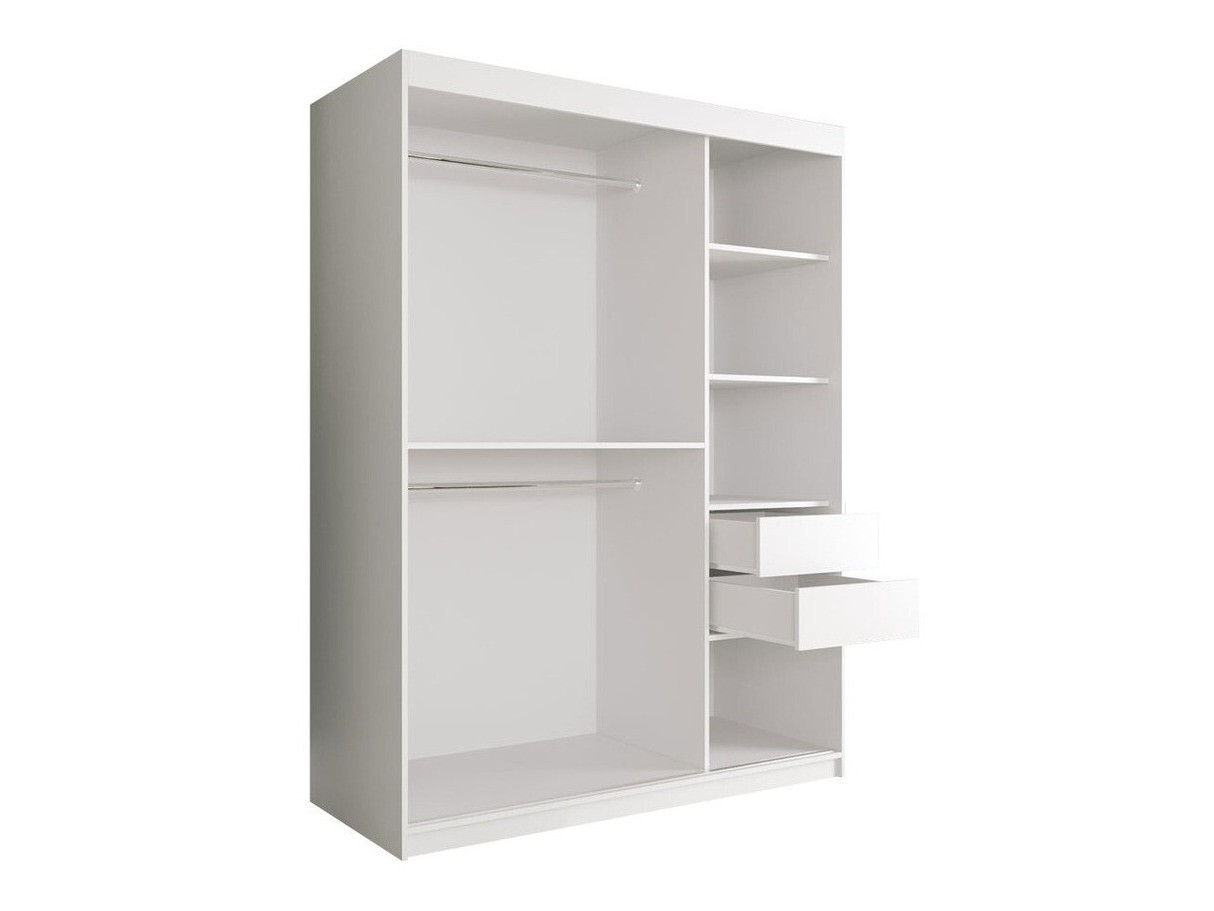 Armadio Hartford 248 (Nero opaco + Marmo nero)