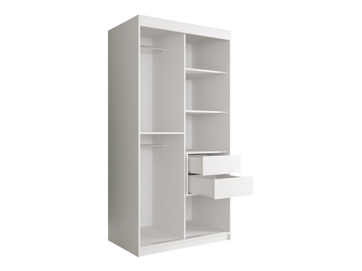 Armadio Hartford 252 (Nero opaco + Marmo nero)